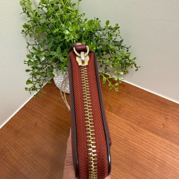 Kate Spape Burgundy Wallet Neda Newberry Lane Saffiano Leather - Picture 6 of 15